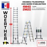 ESCABEAU 4M40 CLASSIC AVEC BARRE STABILISATRICE 