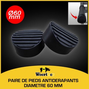 PAIRE DE PATINS ANTIDÉRAPANTS  Ø 6Omm MAXSTOP