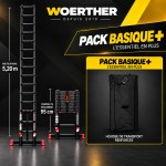 Echelle télescopique 5m20 Grafitek | Pack Basique +