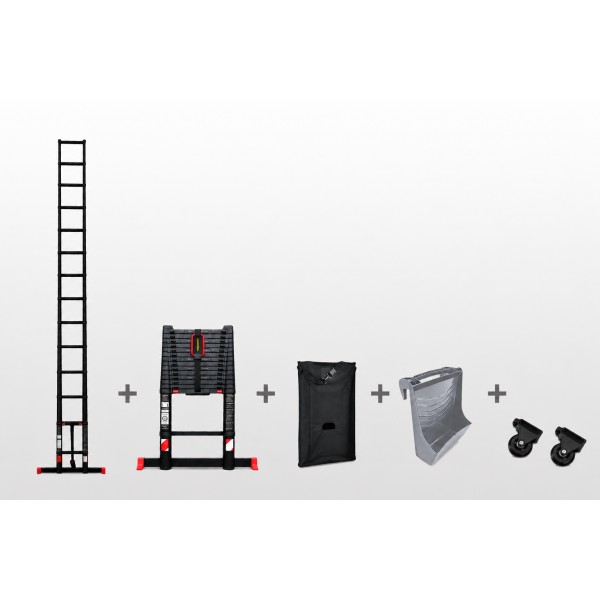 Echelle t&eacute;lescopique 5m20 Grafitek | Pack Essentiel