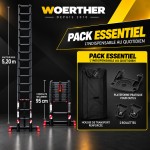 Echelle télescopique 5m20 Grafitek | Pack Essentiel