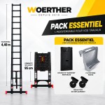Echelle t&eacute;lescopique 4m40 Grafitek | Pack Essentiel