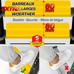 Echelle escabeau telescopique 4M40/2M20 GRAFITEK avec barre stabilisatrice + roulettes + plateforme porte-outils & peinture