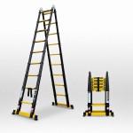 Escabeau T&eacute;lescopique Grafitek 5,6 m / 2,8 m | Pack Basique