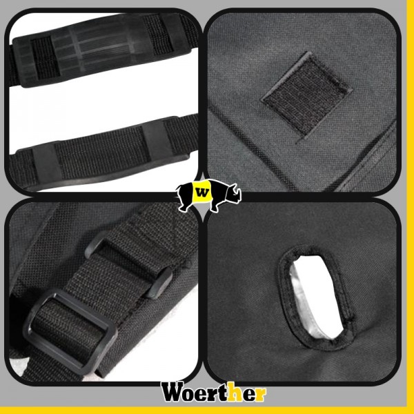 Housse De Protection Pour Échelle Extérieure - Tissu Oxford 210D Imperméable, Avec Cordon De Serrage, Noir