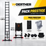 Echelle t&eacute;lescopique 4m40 Grafitek | Pack Prestige