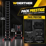 Echelle t&eacute;lescopique 4m40 Grafitek | Pack Prestige