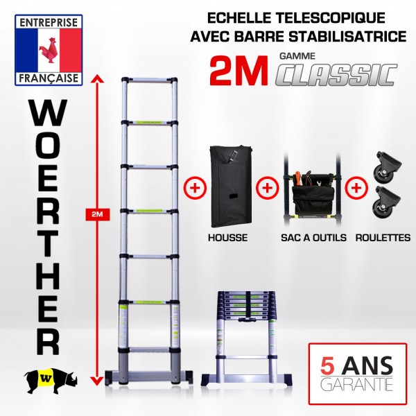 Escabeau double aluminium ultra léger pour les travaux domestiques