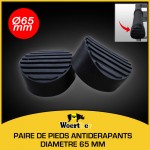 PAIRE DE PATINS ANTIDÉRAPANTS  Ø 65mm MAXSTOP