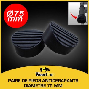 PAIRE DE PATINS ANTIDÉRAPANTS  Ø 75mm MAXSTOP