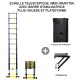 ECHELLE 3M80 GRAFITEK AVEC SA BARRE STABILISATRICE, AVEC HOUSSE ET PLATEFORME