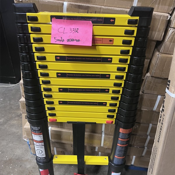 Echelle coulissante de 3M80, gamme grafitek avec plateforme, housse et