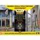 ECHELLE ESCABEAU TELESCOPIQUE WOERTHER DOUBLE BARRES STABILISATRICES, TRIPLE FONCTIONS GRAFITEK 5M60/2M80 - PACK BASIQUE