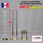 ECHELLE 4M40 GRAFITEK AVEC BARRE STABILISATRICE - PACK BASIQUE