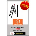  PROMO LEBONCOIN - Escabeau pliant 1m80 - 5 marches - Garantie 5 ans
