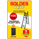  Escabeau pliant 2m10 - 6 marches - avec housse