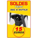 Sac porte outils amovible pour escabeau et échelle télescopique Woerther