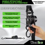 angles à cliquet automatique Woerther - 3m - 600kg de réstitance à la rupture