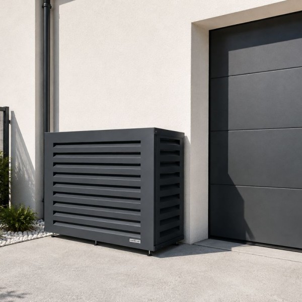 Cache climatiseur Taille XL &ndash; Gris anthracite mat RAL 7016