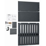 Cache climatiseur Woerther Taille M + Fond - Gris anthracite mat RAL 7016