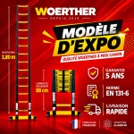 Échelle télescopique Woerther 3m80 - Modèle d’exposition