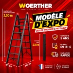 Escabeau Pliant Woerther 2m10 - Mod&egrave;le d&rsquo;exposition