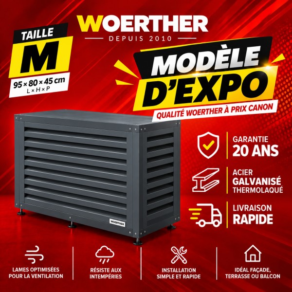 Cache climatiseur Taille M - Anthracite mat RAL 7016