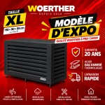 Cache climatiseur Taille XL Noir RAL 9005 + fond