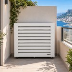 Cache climatiseur Taille M - Blanc Brillant RAL 7016