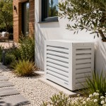 Cache climatiseur Taille M + fond - Blanc Brillant RAL 9010 - offre leboncoin