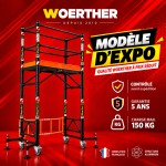 Echafaudage télescopique - modèle d'expo