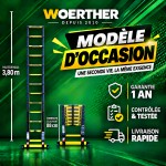 Echelle télescopique 3m80 Grafitek - Modèle d'occasion
