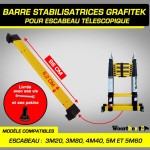 BARRE STABILISATRICES GRAFITEK POUR ESCABEAU TÉLESCOPIQUE 