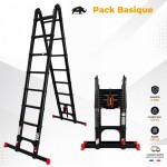 Escabeau Télescopique Grafitek 5 m / 2,5m | Pack Basique