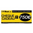 CHÈQUE CADEAU WOERTHER 750 EUROS