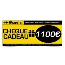 CHÈQUE CADEAU WOERTHER 1100 EUROS