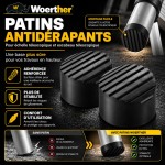 Paire de patins antidérapants Ø 8Omm MAXSTOP