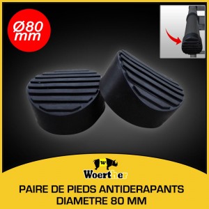 PAIRE DE PATINS ANTIDÉRAPANTS Ø 8Omm MAXSTOP