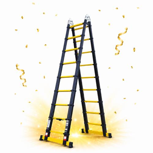 Escabeau télescopique Woerther 5m60 et 2m80
