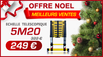 Promotion noel échelle télescopique 5m20