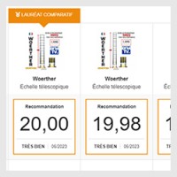 Woerther N°1 de l'échelle télescopique - Garantie 5 ans - CAISSE À OUTILS  MÉTALLIQUE FORTYS 14