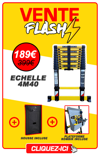 vente flash &eacute;chelle t&eacute;lescopique 4m40