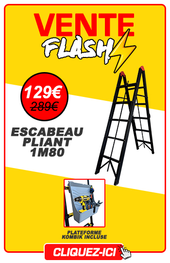 vente flash escabeau pliant 1m80