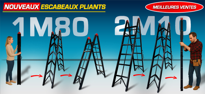 Nouveau escabeau pliant Woerther