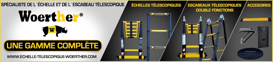 Echelle telescopique woerther, gamme complète