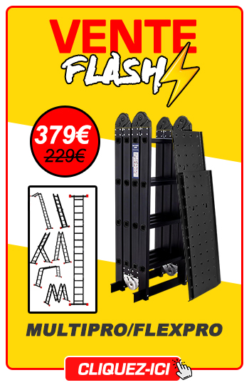 vente flash &eacute;chelle t&eacute;lescopique 3m80