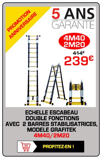 escabeau télescopique 4m40/2m20