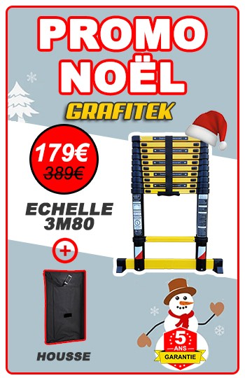échelle télescopique 3m80 promo noël 