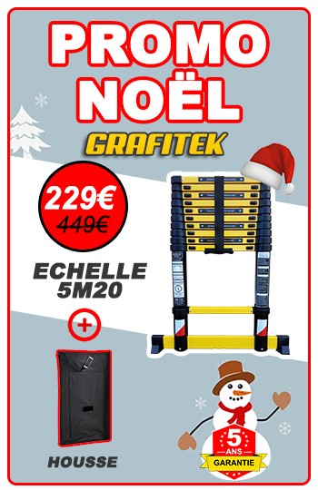 échelle télescopique 5m20 promo noël 