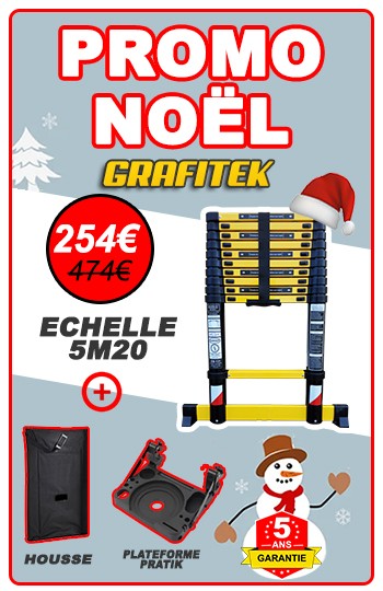 échelle télescopique 5m20 promo noël 